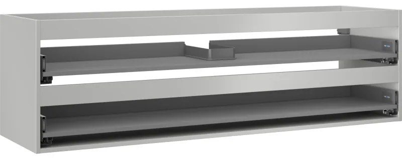 Mexen Box-A korpus szafki podumywalkowej 160 cm, 2 szuflady, szary mat - 91AX0-1600-470-2-62