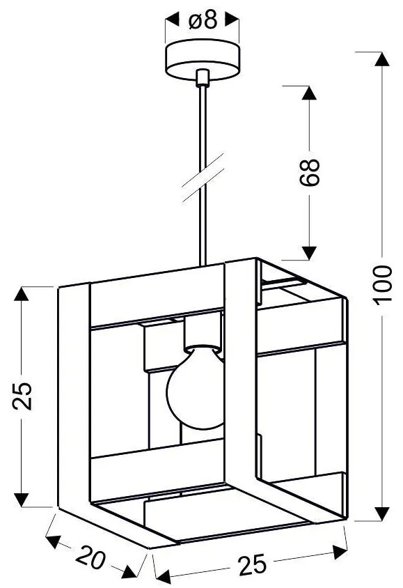 Industrialna lampa wisząca - T024 - Werik