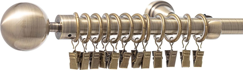 Karnisz pojedynczy Elegant antique brass 160cm