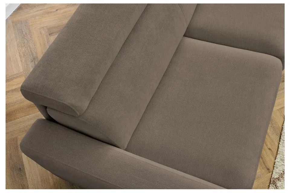 Brązowa rozkładana sofa 215 cm Monaco – Bobochic Paris