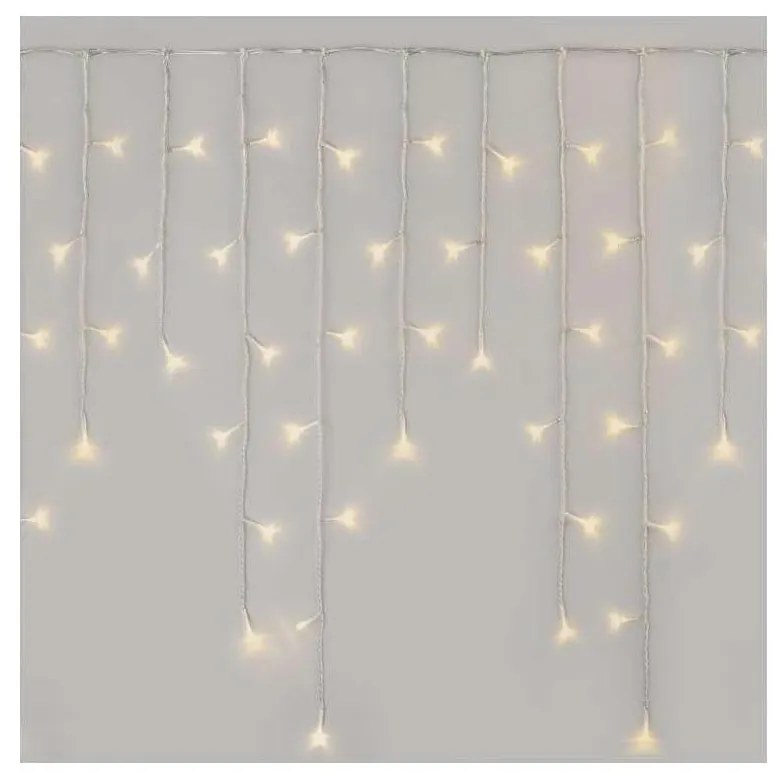 LED Zewnętrzny łańcuch bożonarodzeniowy 300xLED/8 modes 10m IP44 ciepła biel + pilot