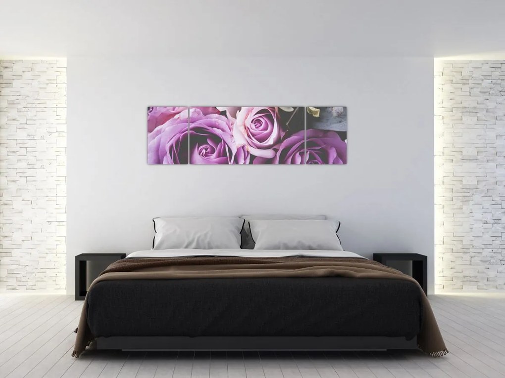 Obraz - Różyczki (170x50 cm)