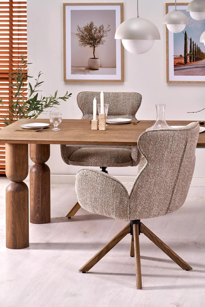 MELTON stół rozkładany 200-300x101x76 cm jasny orzech mieści 8-10 osób