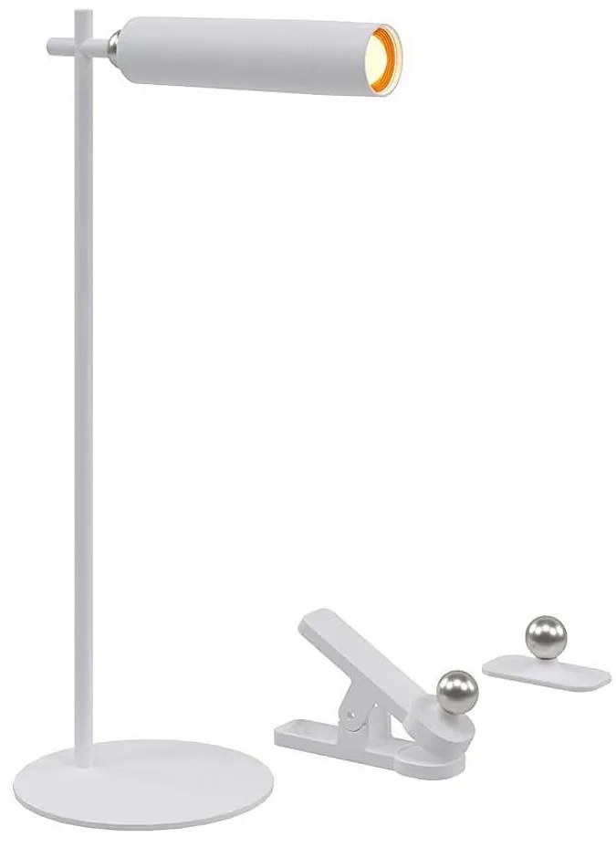 LED magnetyczna lampa stołowa 3W 5V 4000K 1500 mAh biała, ściemnialna