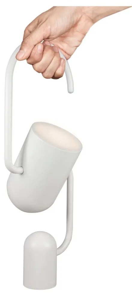 Biała lampa stołowa Hammel Grab