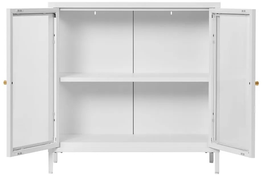 Biała metalowa witryna 80x80 cm Dalby – House Nordic