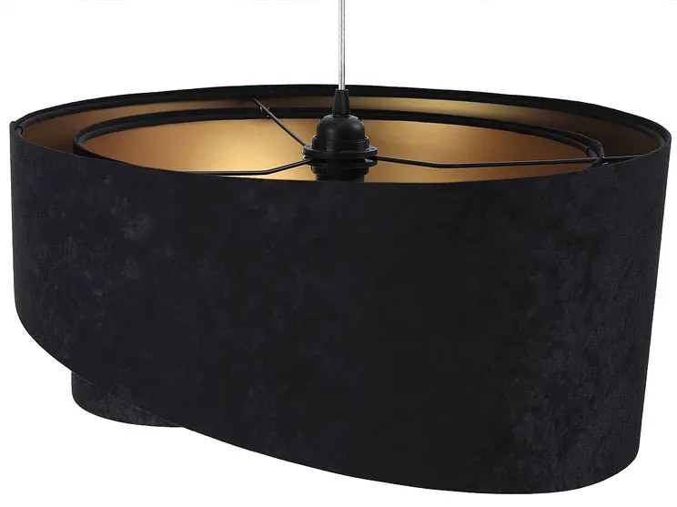 Czarno-złota lampa wisząca nad stół - EX973 D5-B28