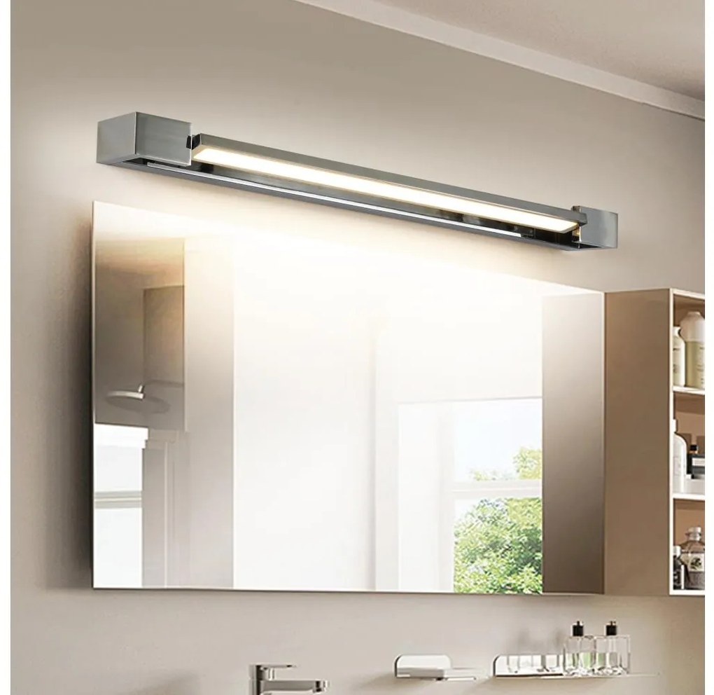 Brilagi-LED Oświetlenie luster łazienkowych AQUA LINE LED/18W/230V 60 cm IP44 błyszczący chrom