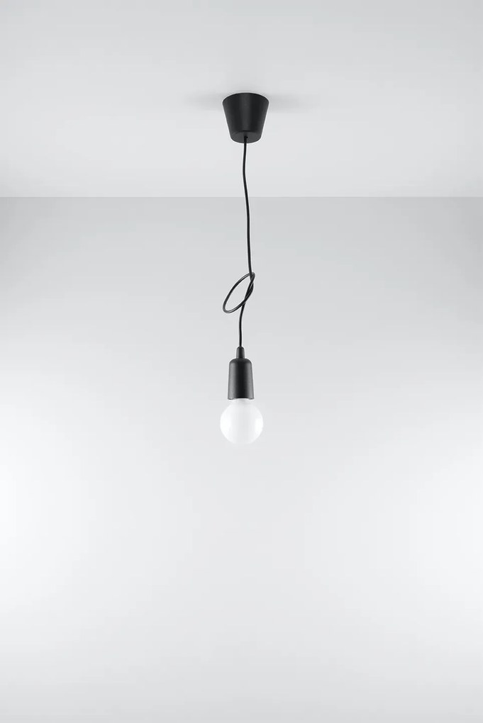Czarna loftowa lampa wisząca zwis - EX541 M4-C29