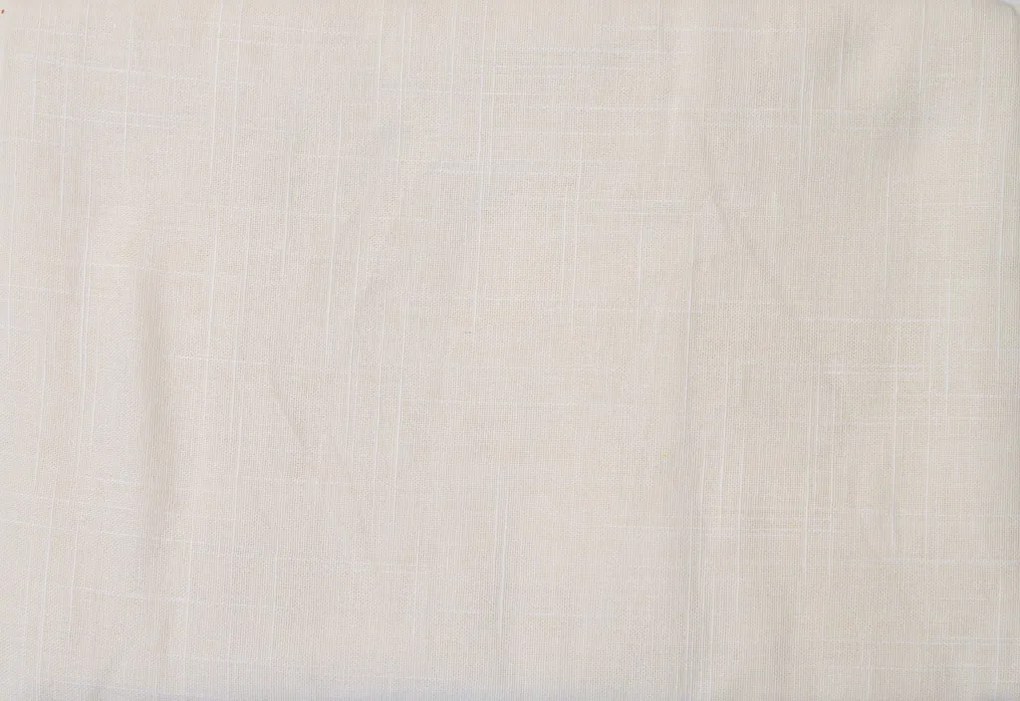 PrzytulneMieszkanie.pl Bawełniane prześcieradło SLUB 140x240 cm kremowe, 100% bawełna Rozmiar: 140 x 240 cm