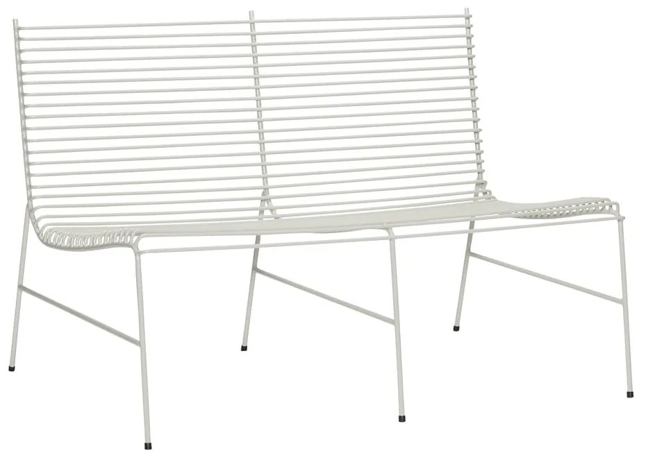 Biała metalowa ławka ogrodowa String – Hübsch