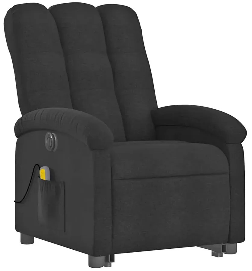 Czarny rozkładany fotel wypoczynkowy do salonu K4-P61