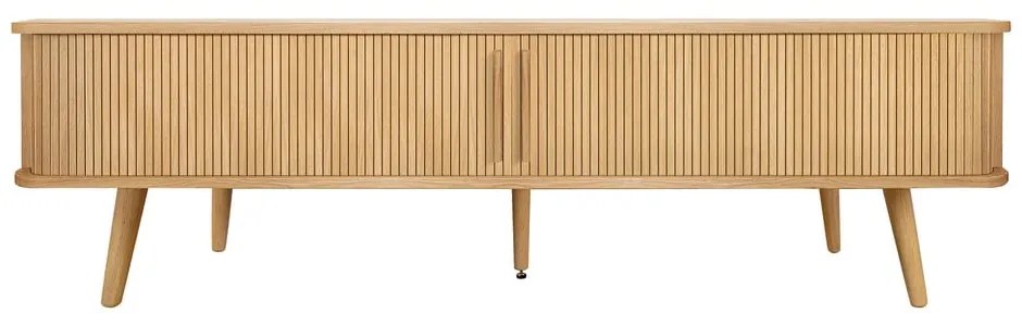 Szafka pod TV w dekorze dębu w naturalnym kolorze 178x50x40 cm Rove – Woodman