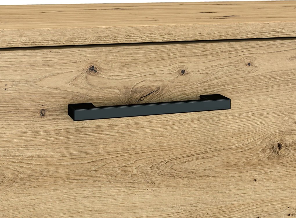 Komoda z szufladami i szafkami Nevio 13, dąb artisan