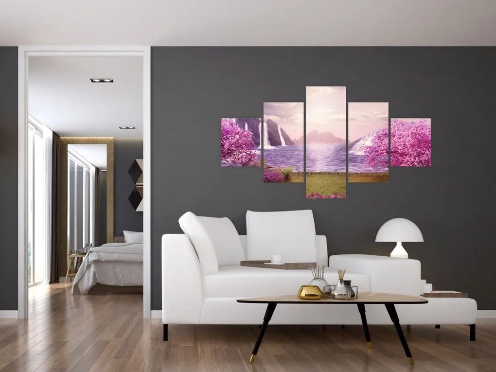 Obraz jeziora (125x70 cm)