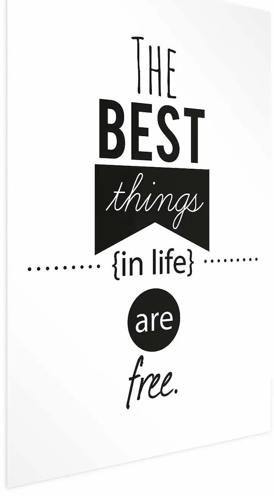 Plakat Best things in life 21x30 cm bez ramy z marginesem ARTGEIST B