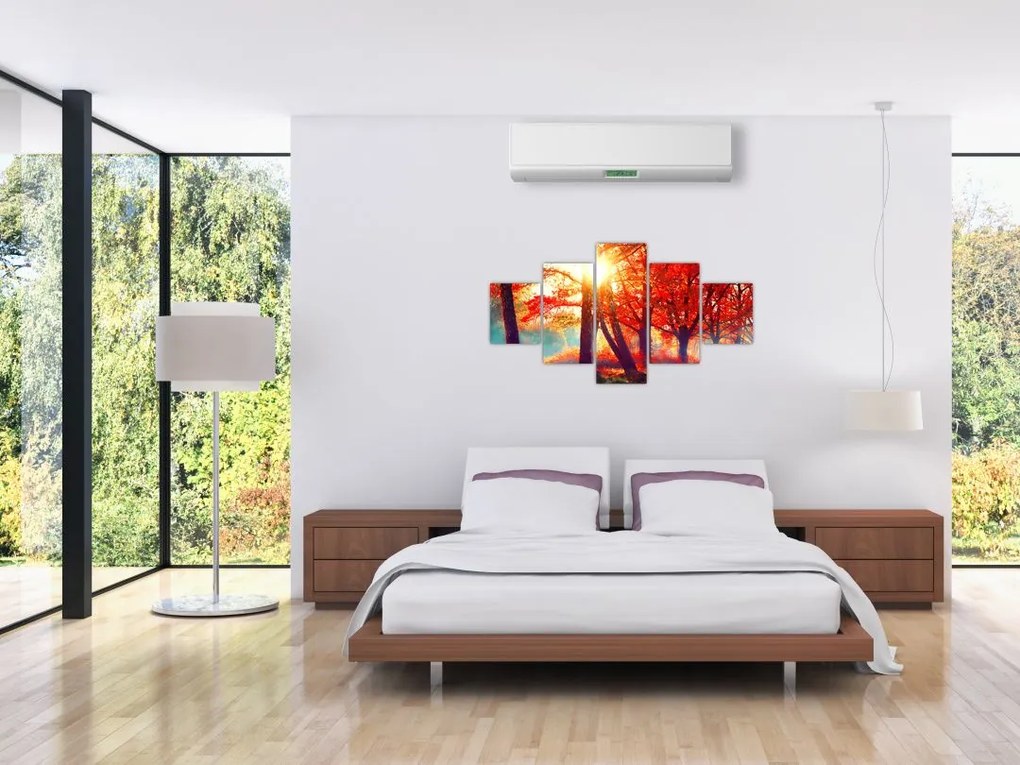 Obraz- Jesienny krajobraz (125x70 cm)