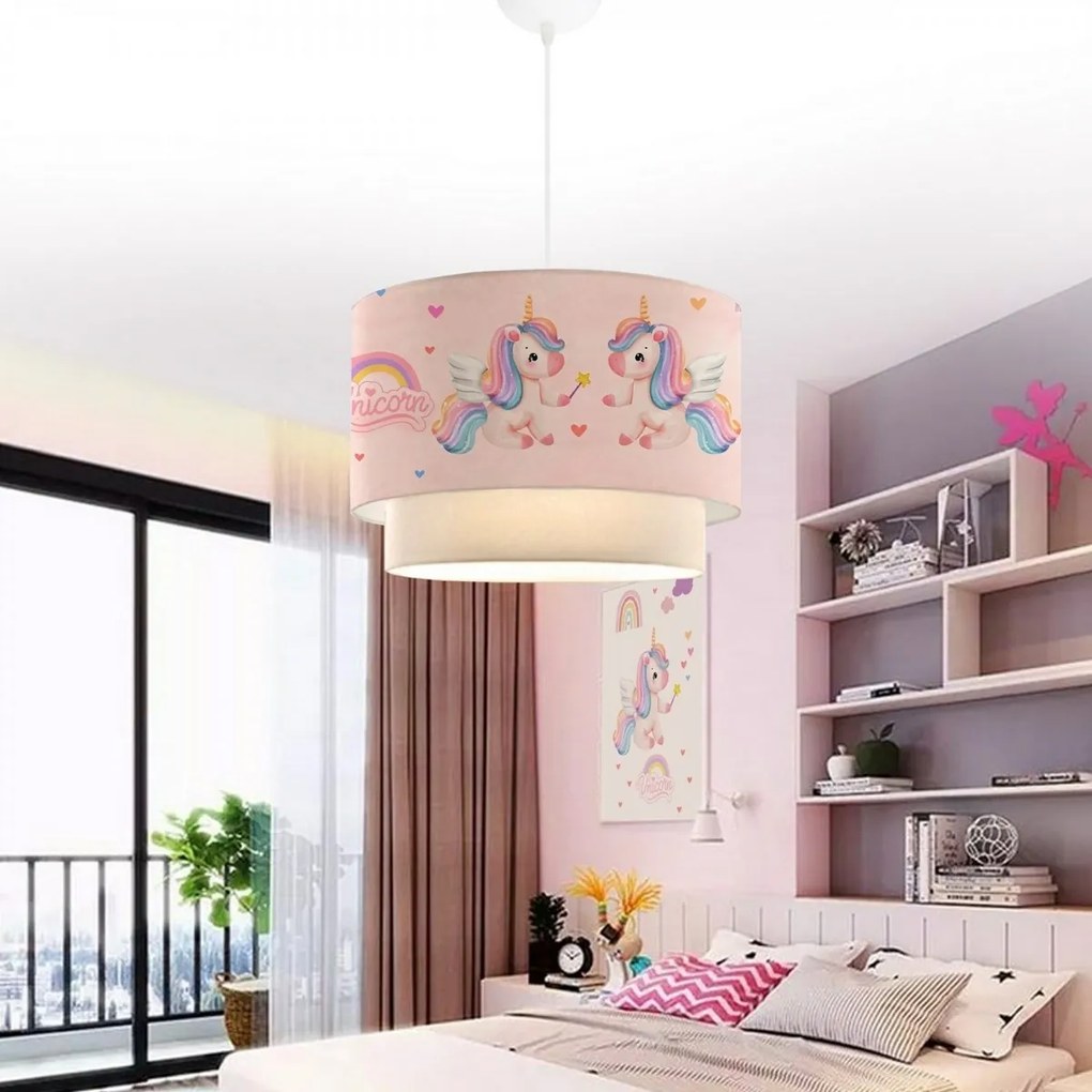 Lampa wisząca 241288 Ponny, różowa