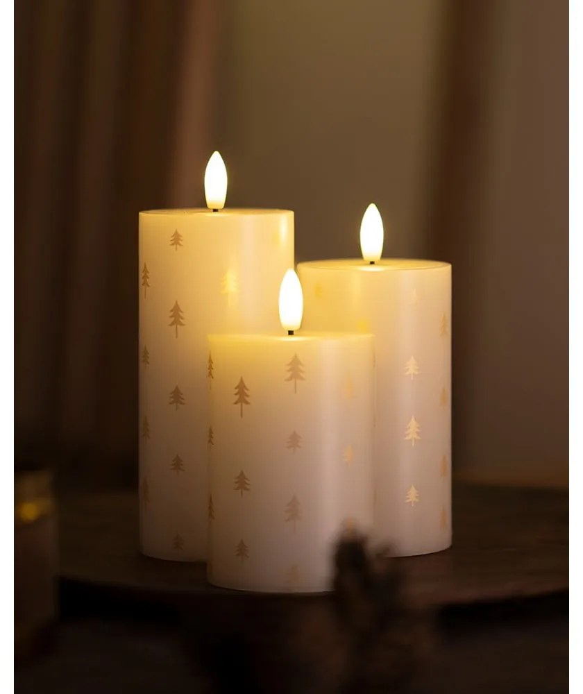 Świeczki LED zestaw 3 szt. (wysokość 15 cm) Sille – Sirius