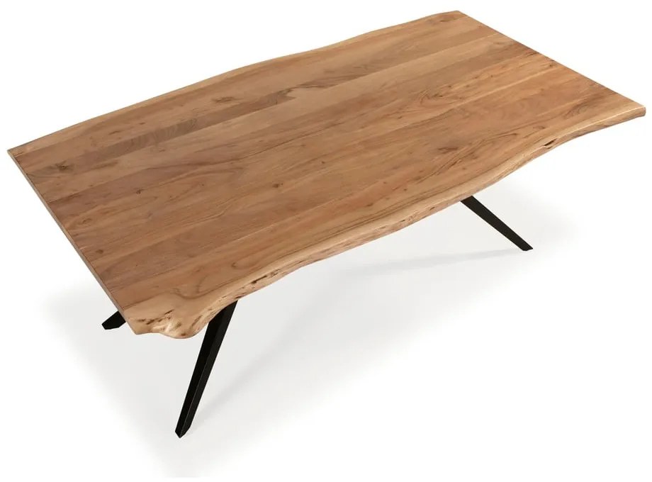 Stół z blatem z drewna akacjowego 100x200 cm Mudri – Marckeric