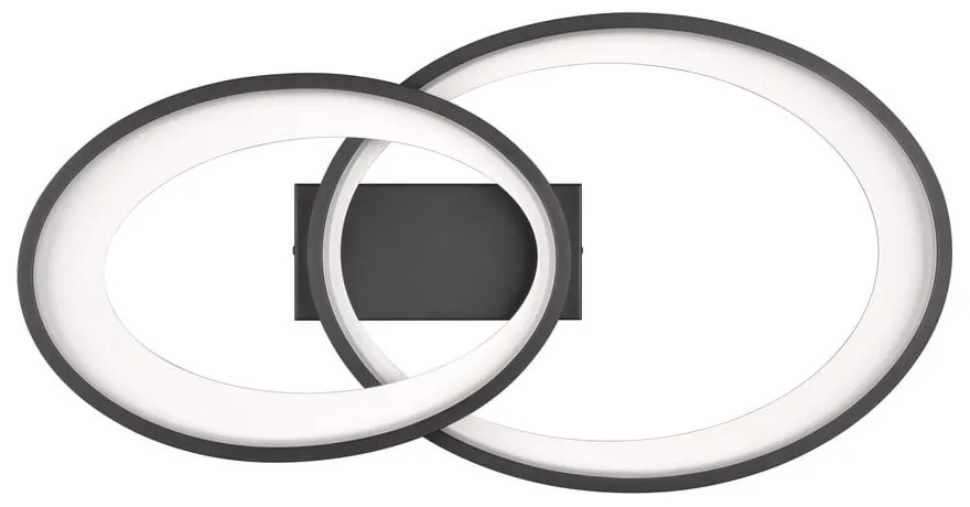 Czarno-biała lampa sufitowa LED 30x57 cm Malaga – Reality