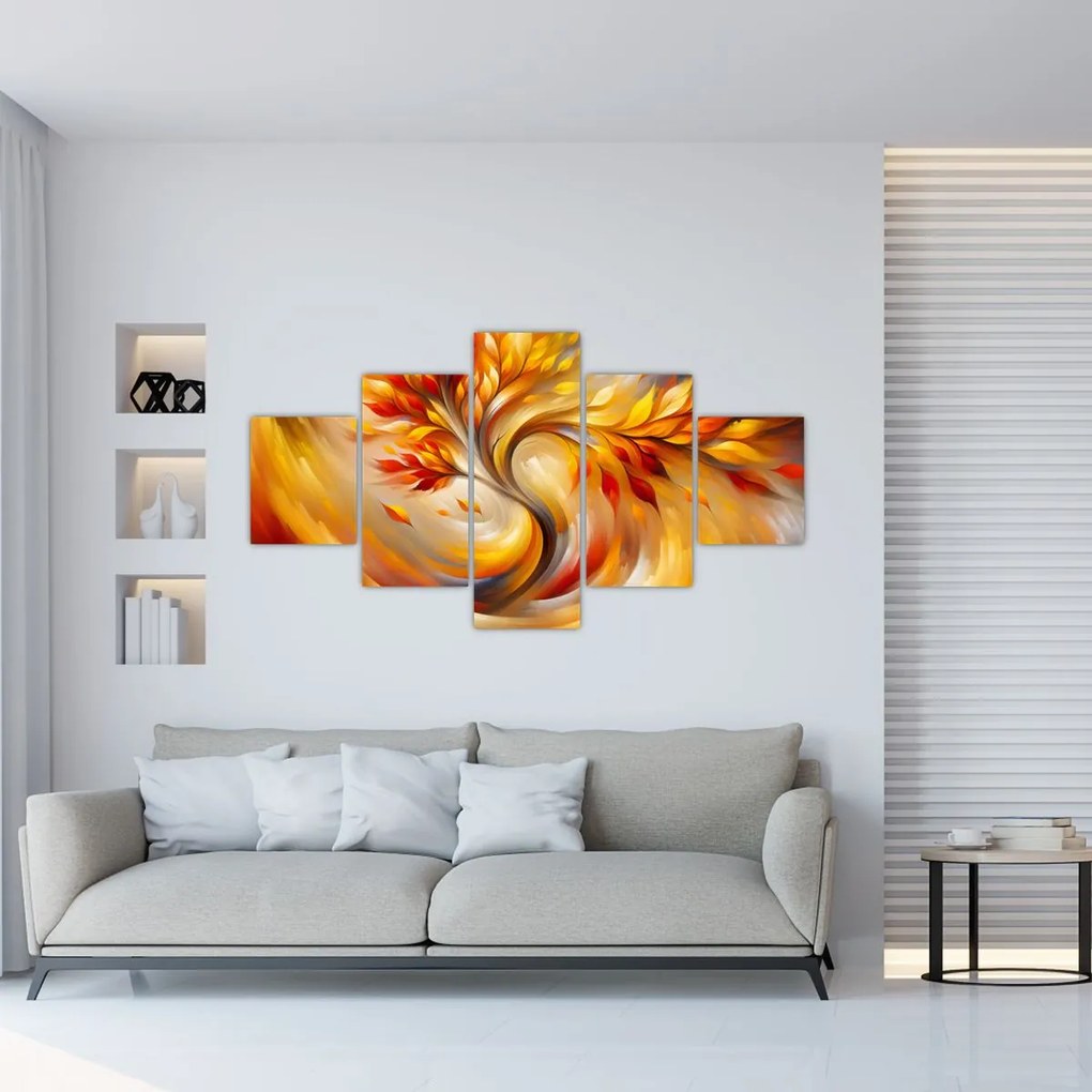 Obraz - Jesienne drzewo (125x70 cm)