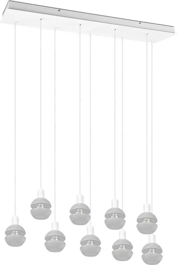 Trio - Żyrandol na linkach MELA 9xE14/25W/230V biały