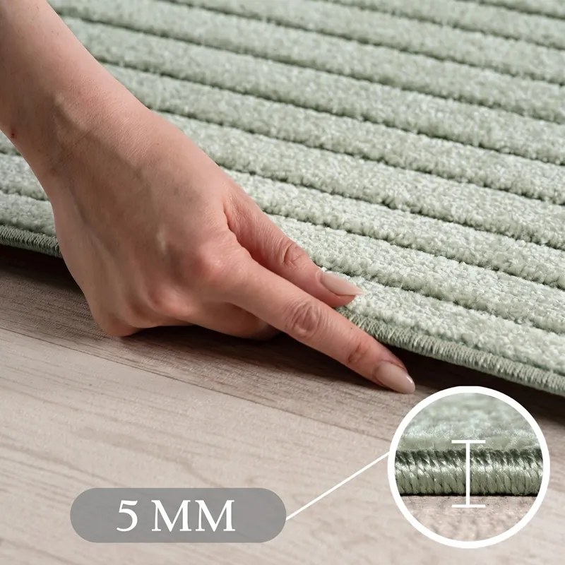 Dywan uniwersalny Nova 3D Geometria oliwkowy 120 cm x 170 cm