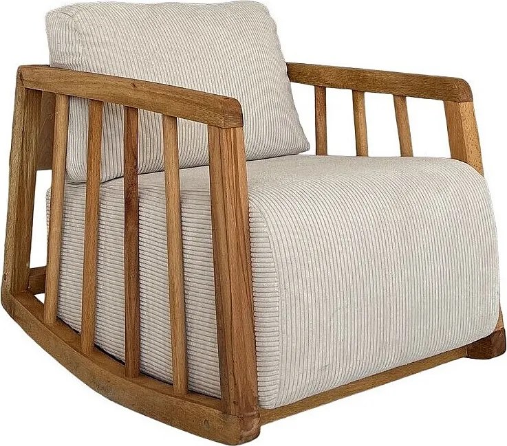 Elegancki fotel, biały, 72 x 63 x 50 cm | Stelaż: 100% drewno grabowe, tkanina: 100% poliester | Wygodna tapicerka piankowa, idealna do