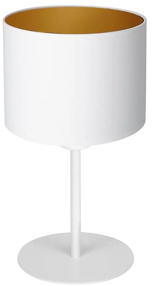 Lampa stołowa ARDEN 1xE27/60W/230V pr. 18 cm biała/złota