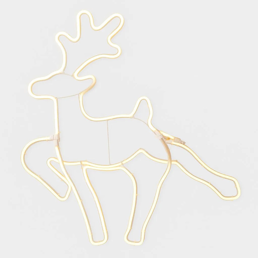 Dekoracja świąteczna LED, renifer, 54 x  59 cm