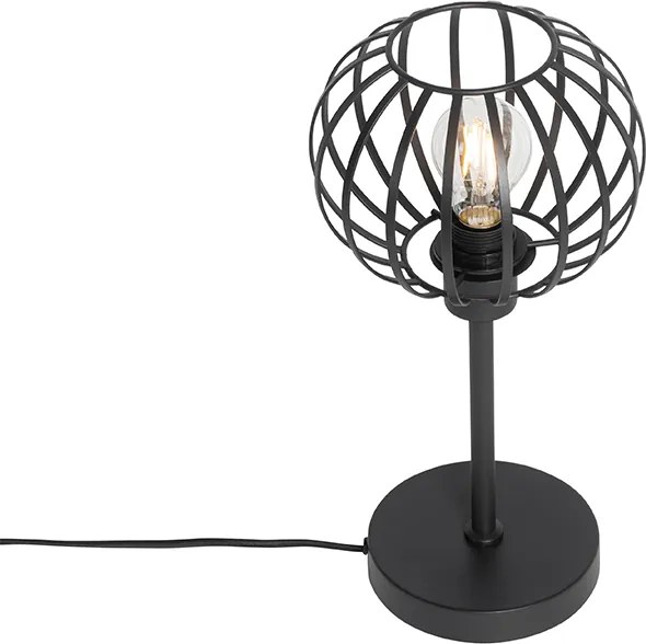 Designerska lampa stołowa czarna - Johanna