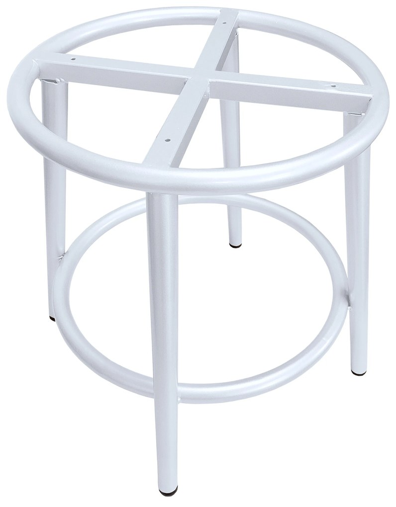 Taboret Ben noga metalowa biała BL06