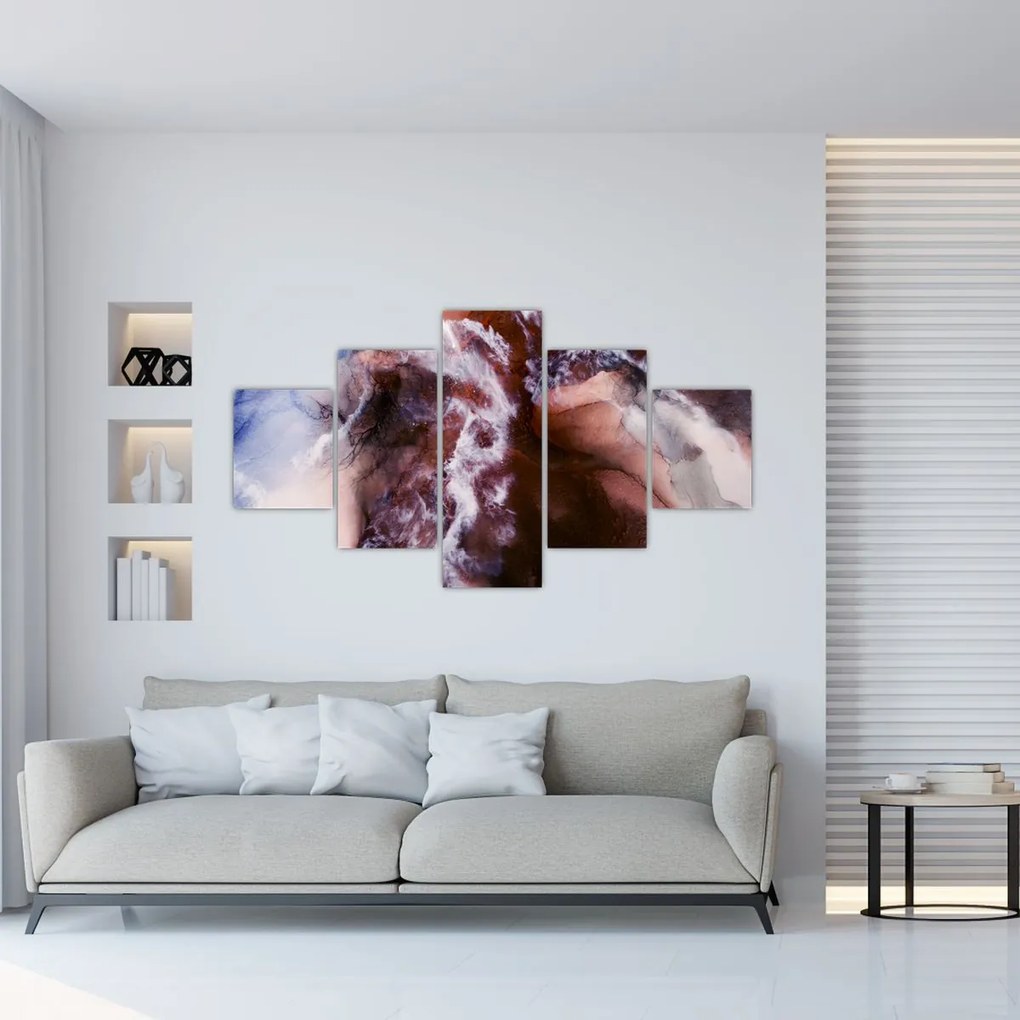 Obraz - Fioletowy marmur N⁰3 (125x70 cm)