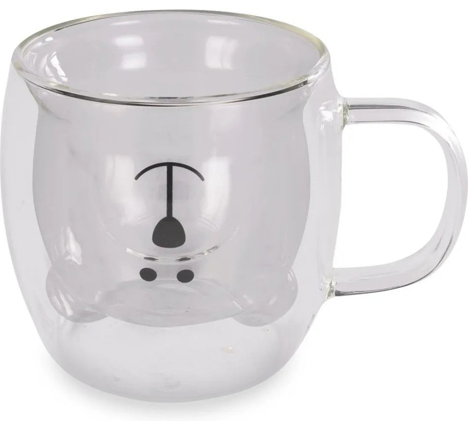 Lamart LT9125 2-częściowy zestaw szklanek BearVaso, 250 ml, przezroczyste