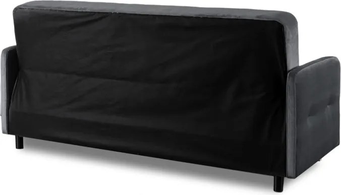 Sofa z Funkcją Spania CUBA Rozkładana Wersalka Dwuosobowa Szara Nowoczesna do Salonu