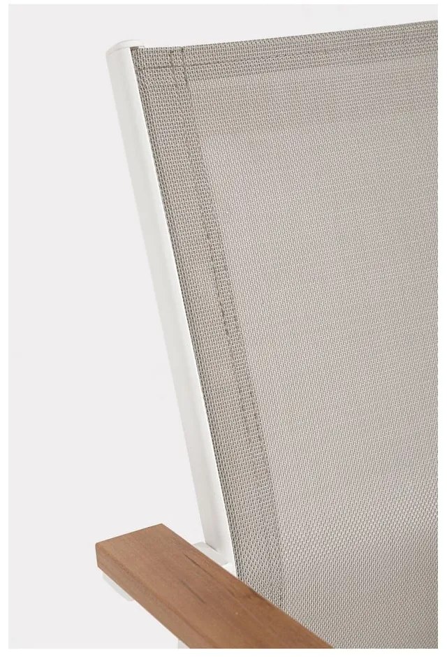 Białe metalowe krzesło ogrodowe Heta – Bizzotto