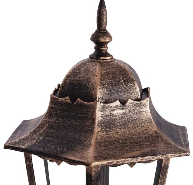 Czarno-złota niska lampa do ogrodu retro - S352 S4-B31