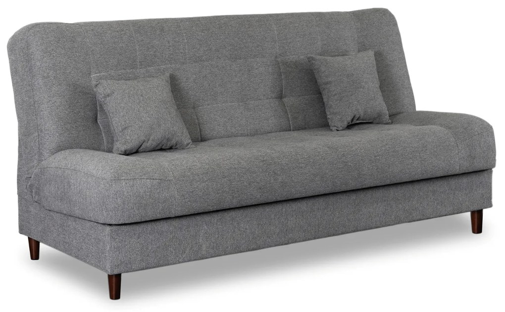 Sofa z Funkcją Spania NEPAL Wersalka Rozkładana Dwuosobowa Szara Nowoczesna do Salonu