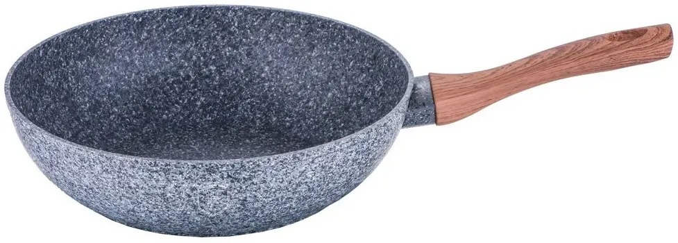 Patelnia typu wok z powłoką granitową 28cm - Poveks 7X