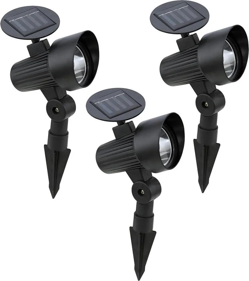 Eglo 48504 - ZESTAW 3x solarnych lamp LED GIONATA LED/200 mAh IP44 czarne