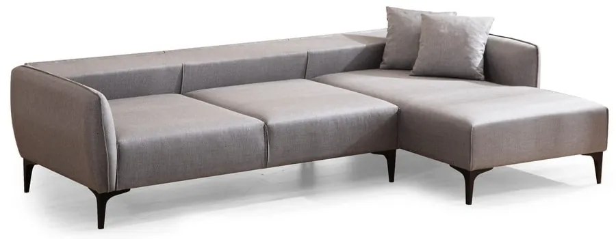 Jasnoszara sofa narożna Belissimo, narożnik prawy – Balcab Home