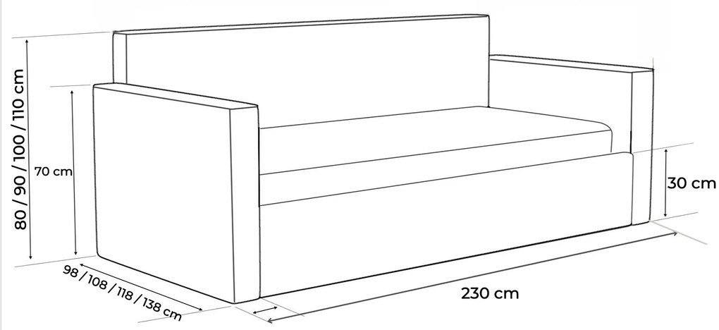 Łóżko młodzieżowe BOB II - 80x200
