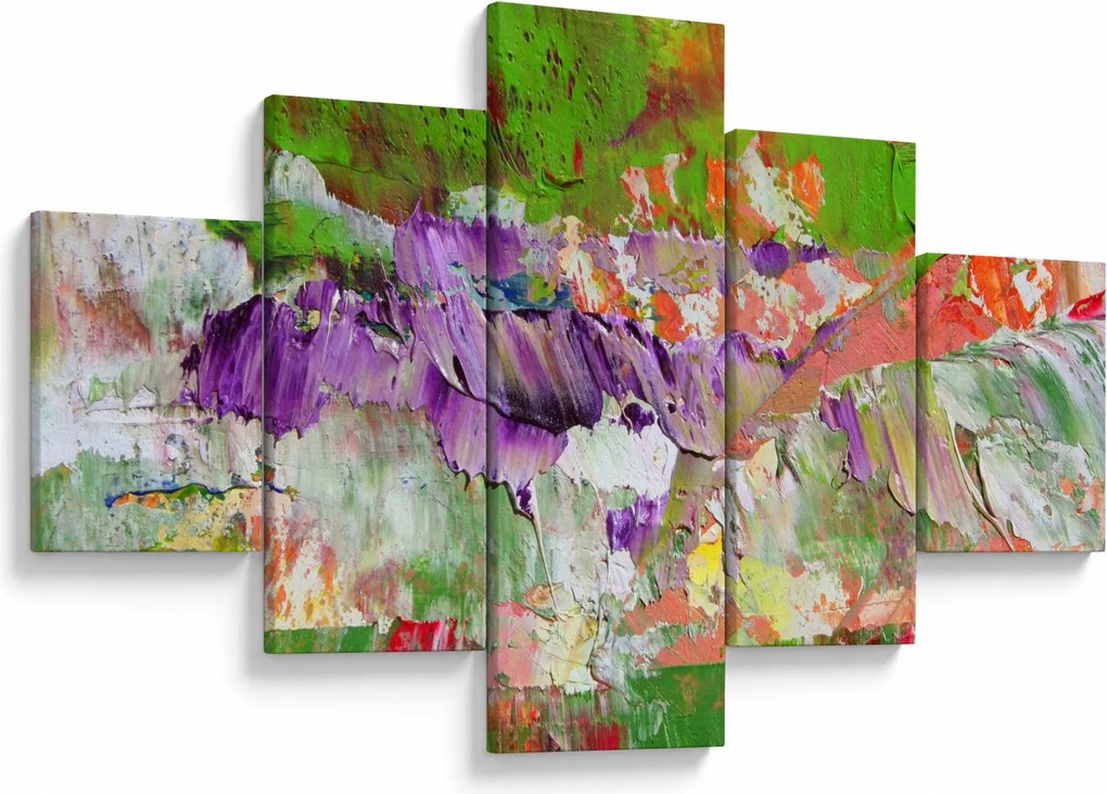 Obraz abstrakcji - malarstwo (125x70 cm)