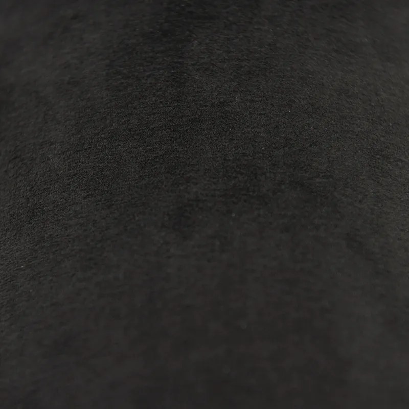 Aksamitny abażur czarny 18/18/14 ze złotym wnętrzem