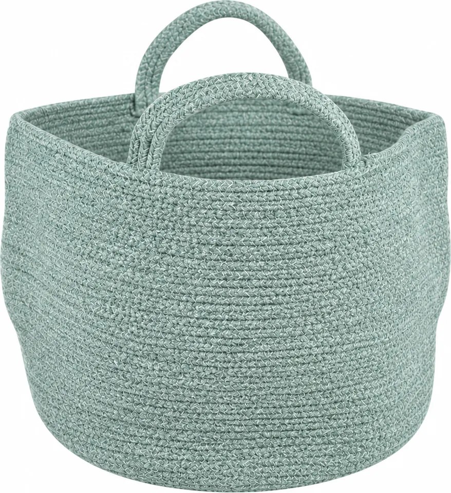 Kosz do przechowywania z uchwytami COTTON HAVEN 35x35 cm - więcej kolorów Kolor: Szarobrązowy