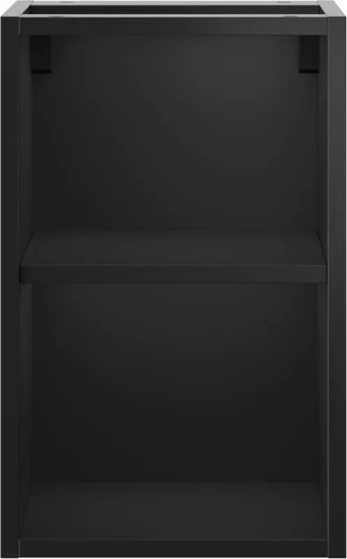 Mexen Box-A szafka otwarta z półką 30 cm, czarna mat - 91AX2-0300-470-0-71