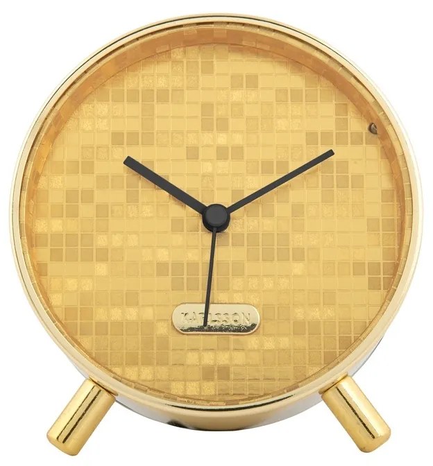 Karlsson 6004GD budzik design złoty, średnica 11 cm