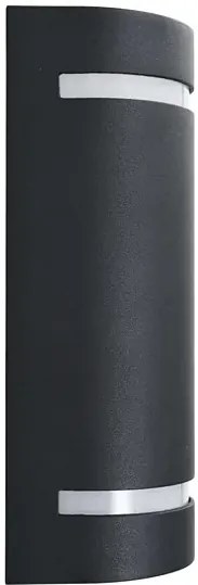 Czarny półokrągły zestaw 2 kinkietów zewnętrznych - O-001 A4-E67