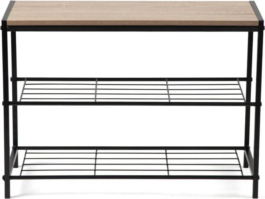 Czarna stalowa szafka na buty 63x44x30 cm Asten – Bonami Essentials